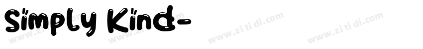 Simply Kind字体转换